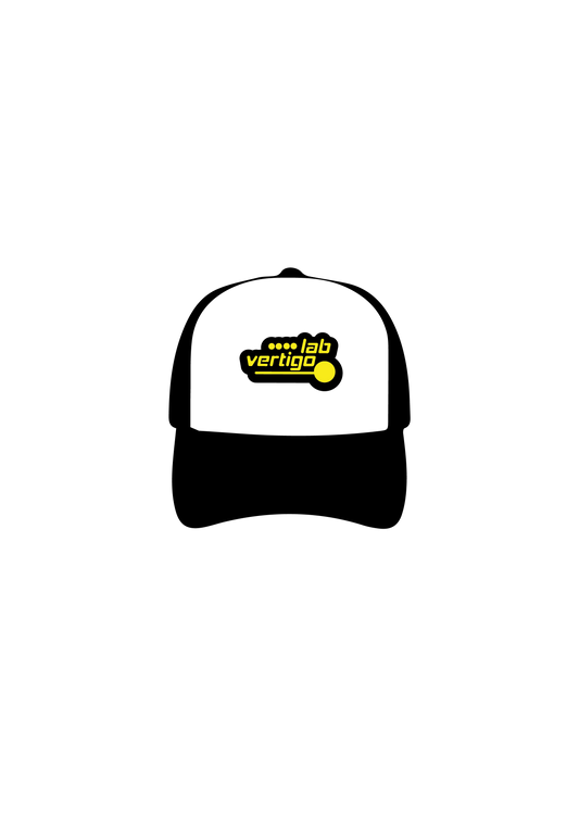 Retro Logo Trucker Cap (Black&Yellow)